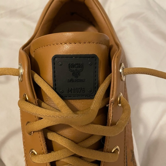 MCM Skyward Monogram Platform Sneakers Size 40 - Picture 5 of 10